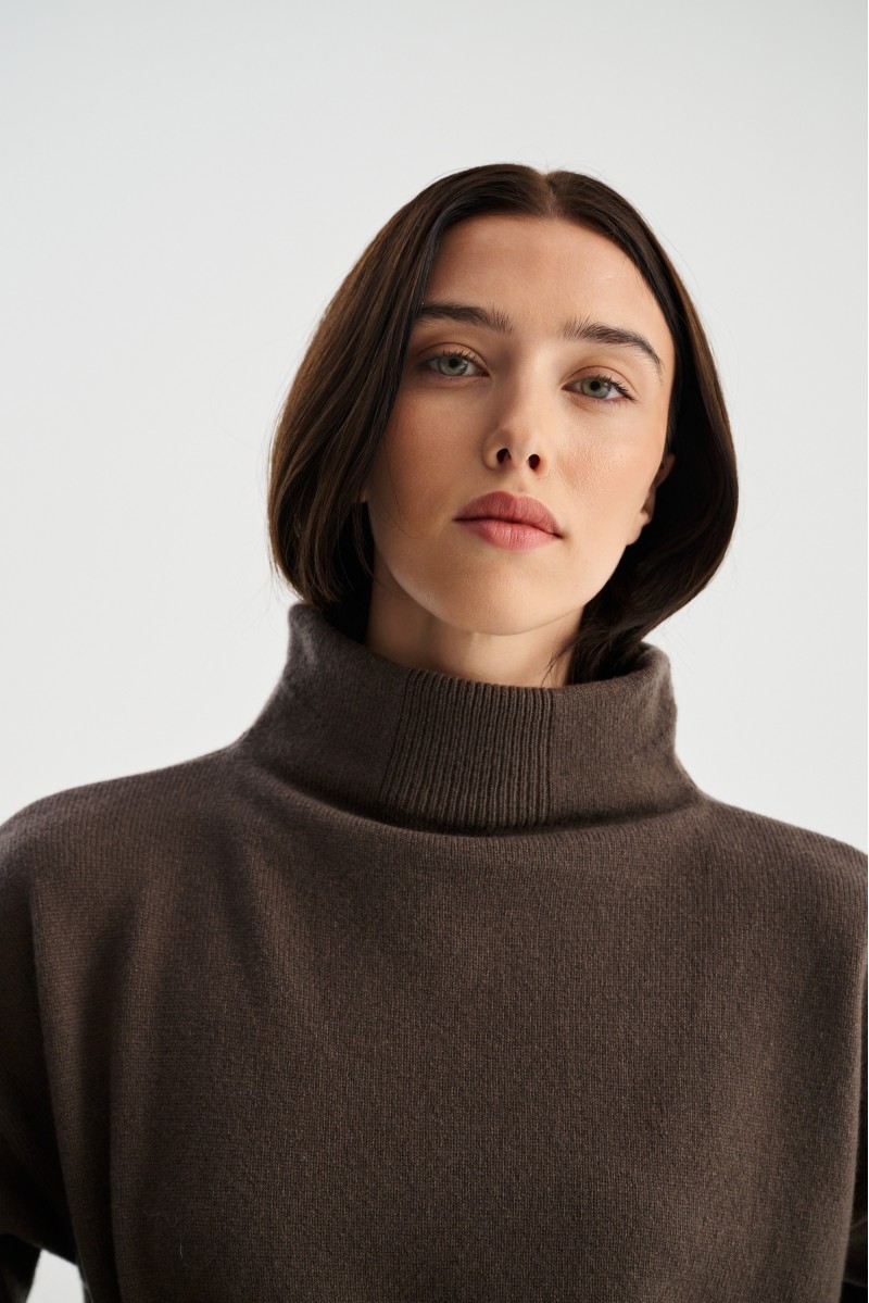 Ampio - sweter z wełny merino damski
