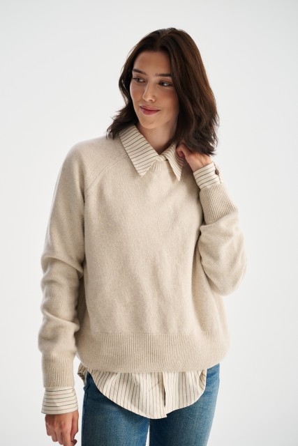 Sweter damski merino z kaszmirem ASTI | Piumo