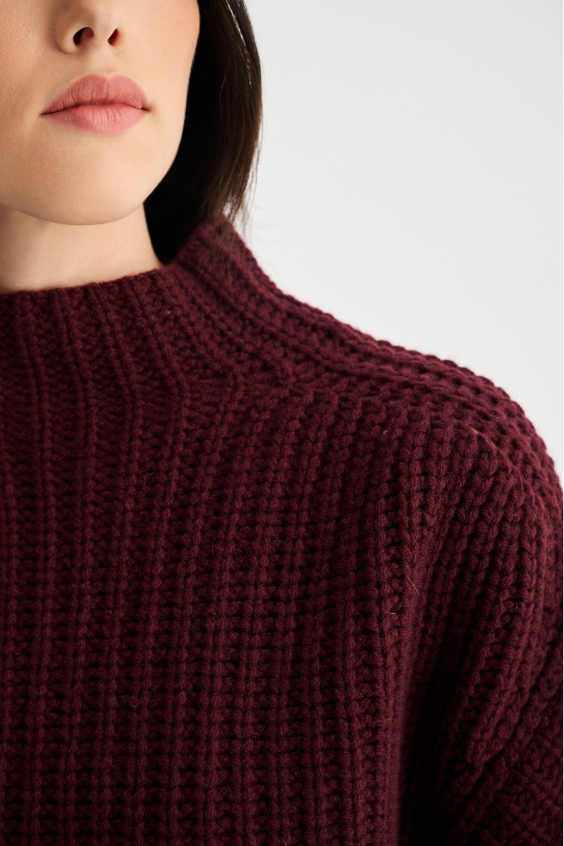 Gruby sweter golf merino z kaszmirem ALICE | Piumo Gruby sweter golf merino z kaszmirem ALICE | Piumo