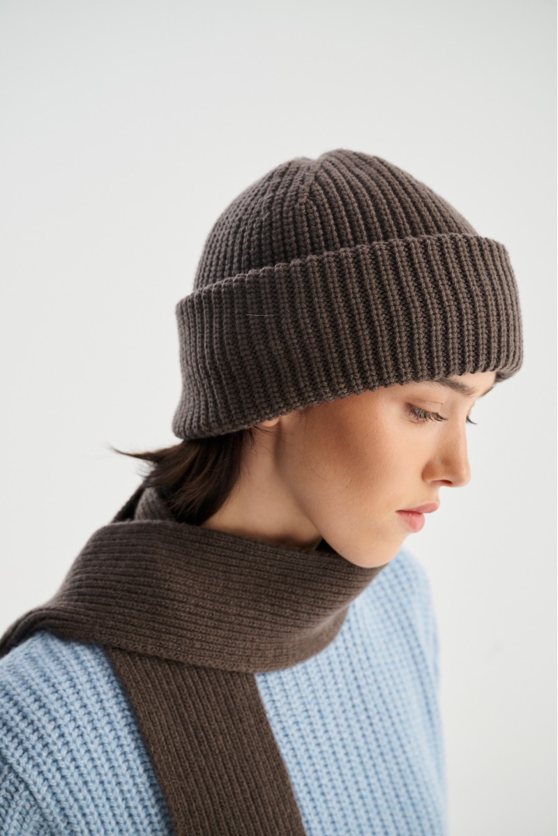 Czapka zimowa merino z kaszmirem PRATO, unisex | Piumo
