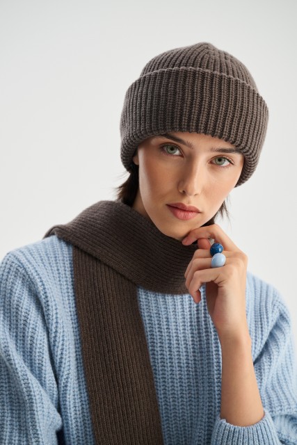Czapka zimowa merino z kaszmirem PRATO, unisex | Piumo