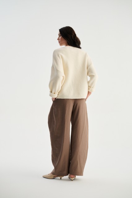 Sweter EVA 100% wełna merino, boiled wool | Piumo