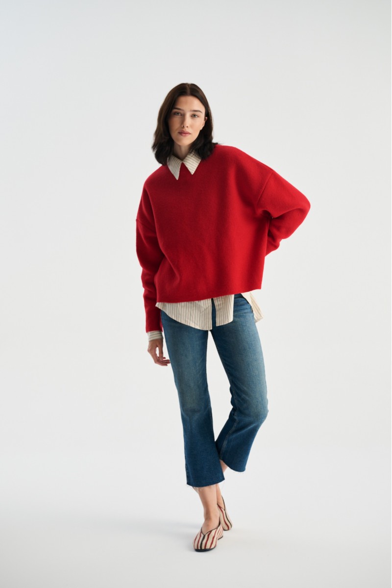 Sweter EVA 100% wełna merino, boiled wool | Piumo Sweter EVA 100% wełna merino, boiled wool | Piumo