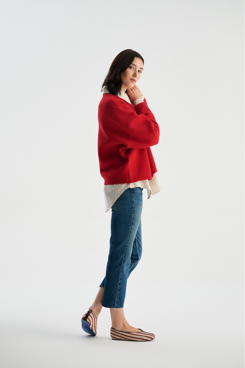 Sweter EVA 100% wełna merino, boiled wool | Piumo Sweter EVA 100% wełna merino, boiled wool | Piumo