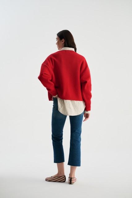 Sweter EVA 100% wełna merino, boiled wool | Piumo