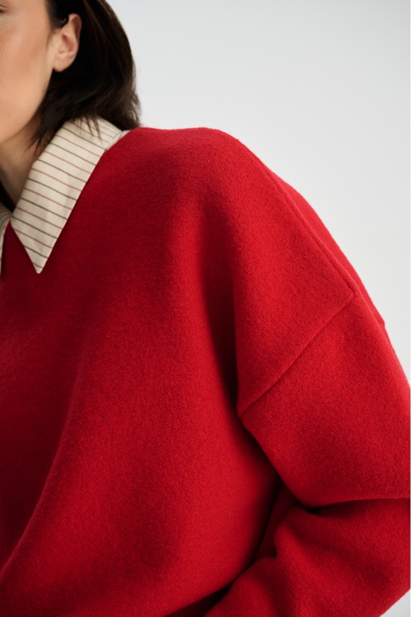 Sweter EVA 100% wełna merino, boiled wool | Piumo Sweter EVA 100% wełna merino, boiled wool | Piumo