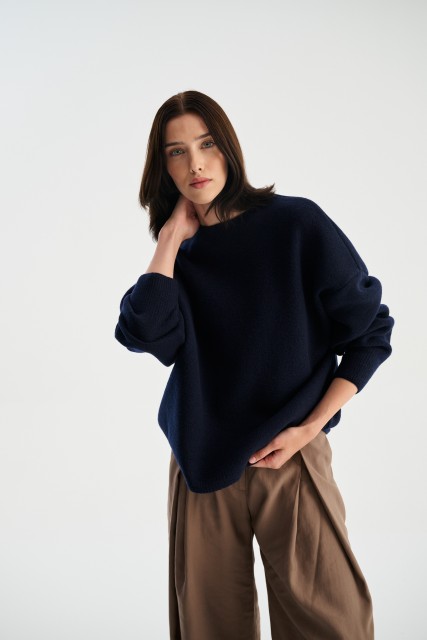 Sweter EVA 100% wełna merino, boiled wool | Piumo