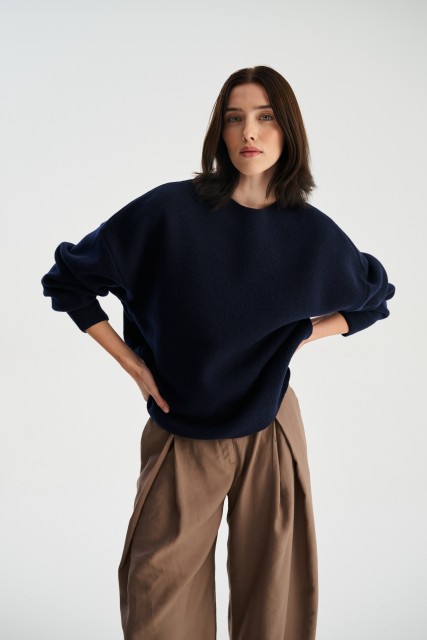 Sweter EVA 100% wełna merino, boiled wool | Piumo