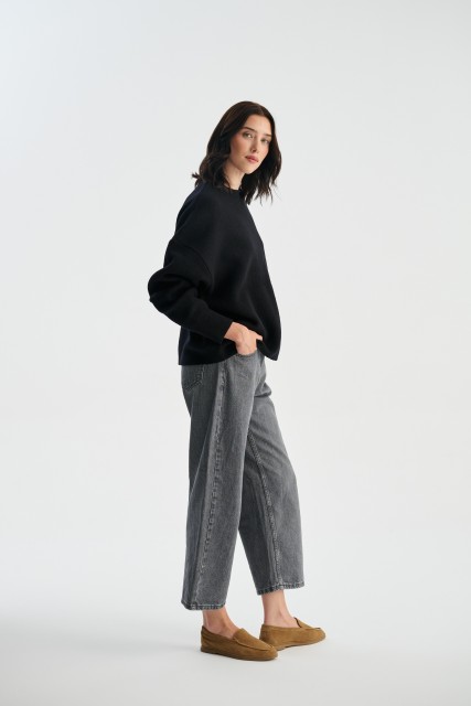 Sweter EVA 100% wełna merino, boiled wool | Piumo