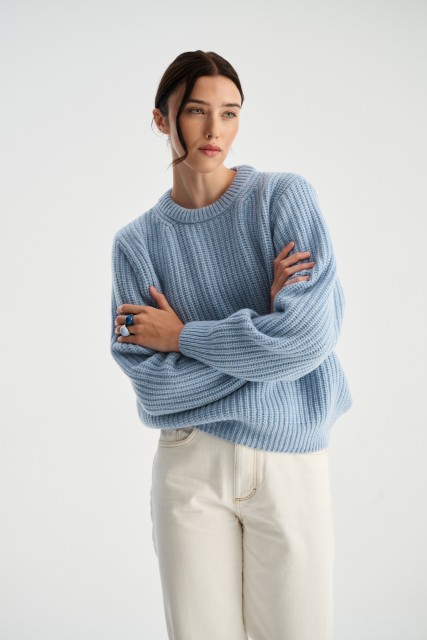 Sweter Maura - Sweter damski wełniany z kaszmirem