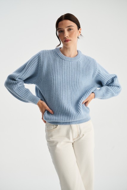Sweter Maura - Sweter damski wełniany z kaszmirem